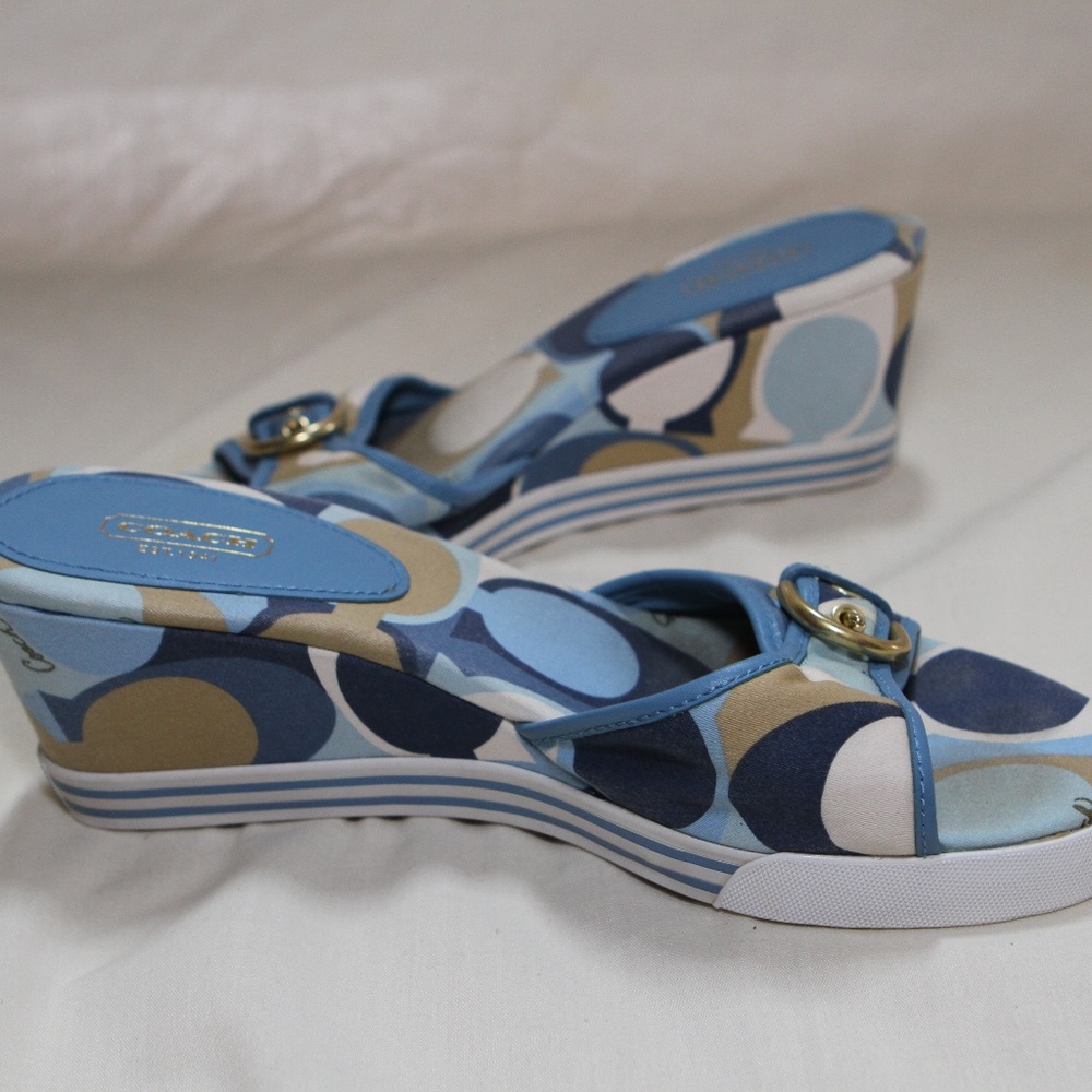 Women's COACH-PERRY-SANDAL-SLIDE-WEDGE